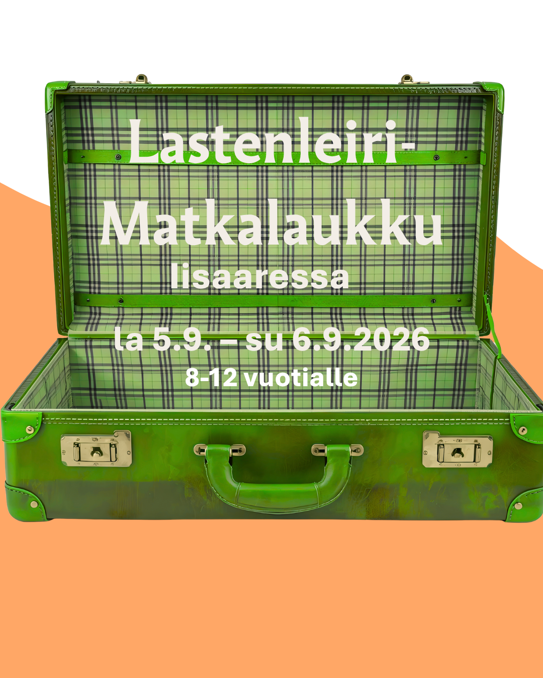 kuvassa lastenleiri mainos