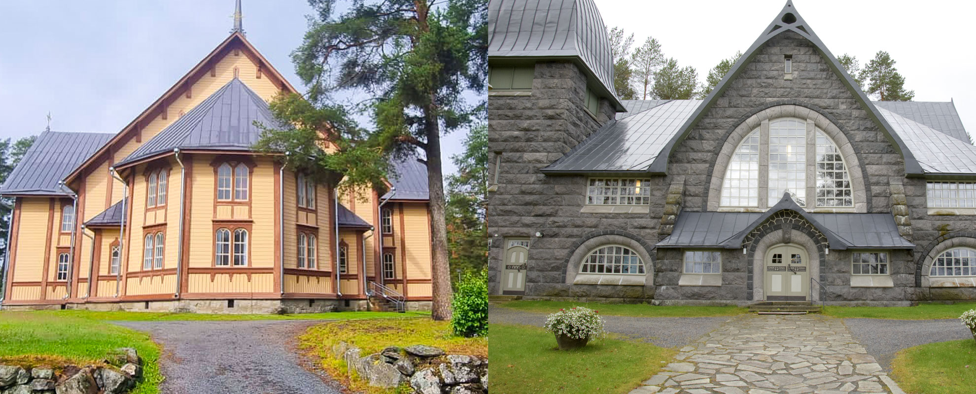 Lapinlahden ja Varpaisjärven kirkot.